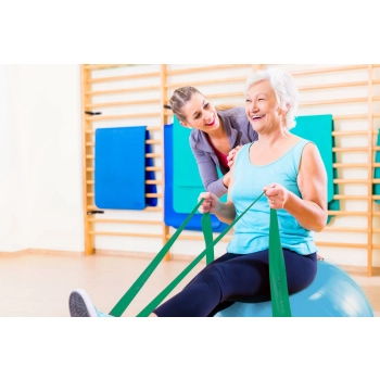 Taśma rehabilitacyjna FLAT BAND 4Fizjo zielona - 5-8 kg 13